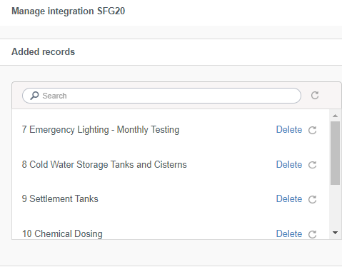 sfg20 integration within Commusoft