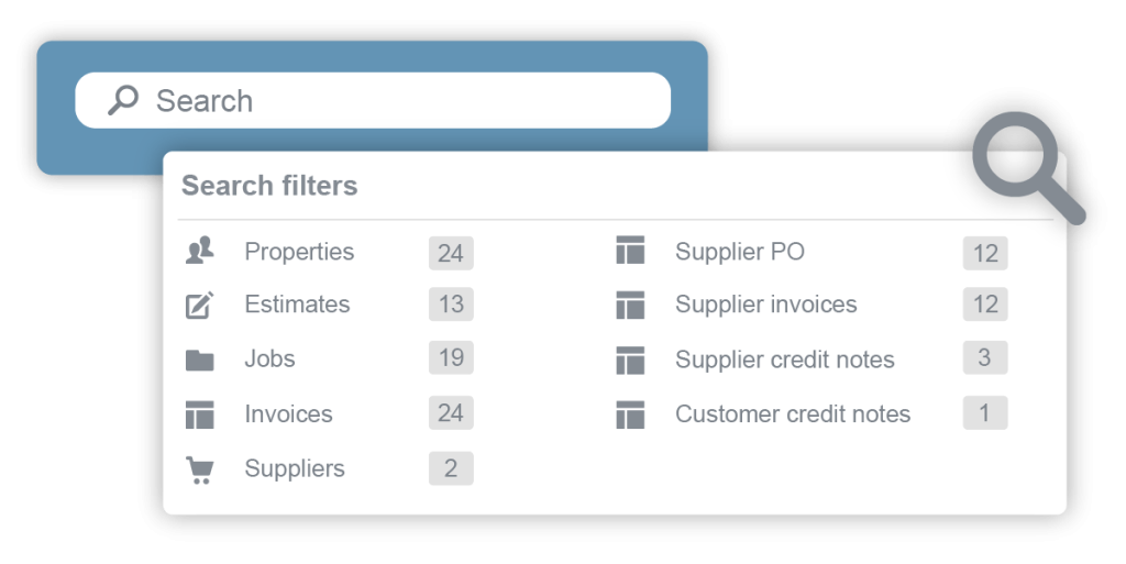 Commusoft customer database search example