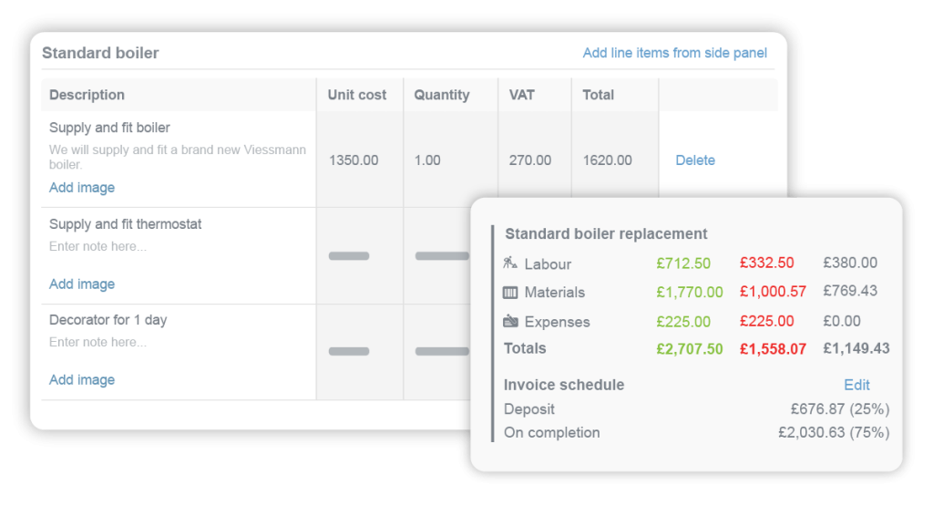 Commusoft Sales proposal budgeting
