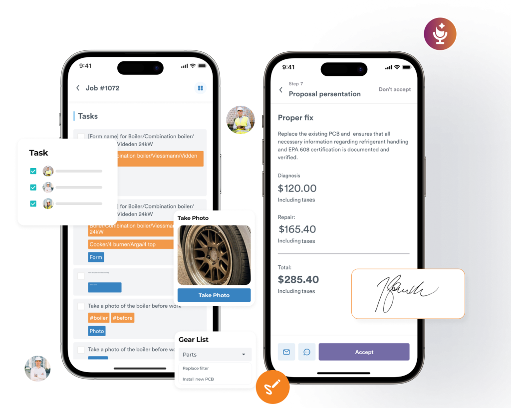 Mobile app feature page US