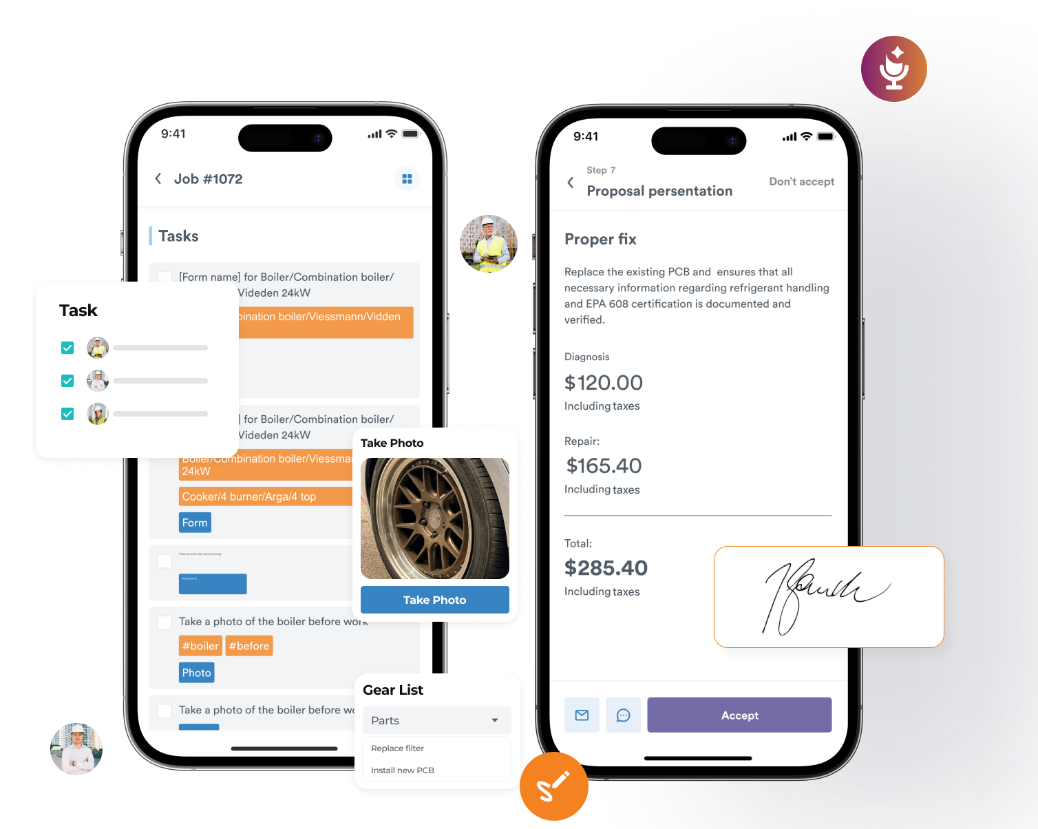 Mobile app feature page US