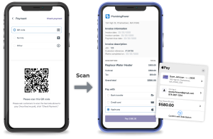 Payments option with a QR code with Apple Pay