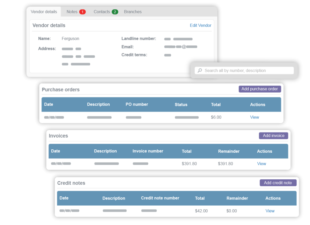 manage HVAC price book and purchase orders image