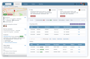 Service contracts and PPM dashboard