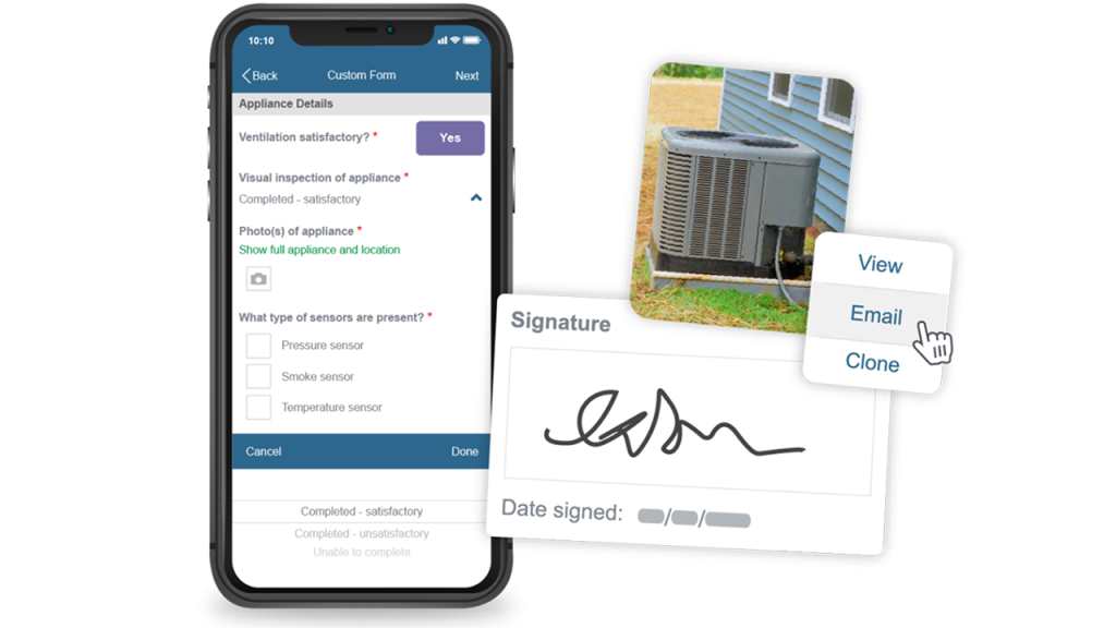 custom forms for HVAC job