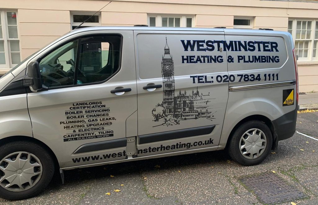 Westminster Heating & Plumbing company van