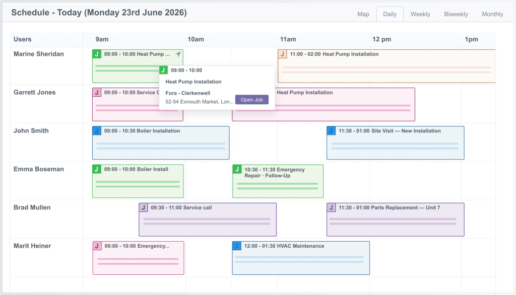 Diary management