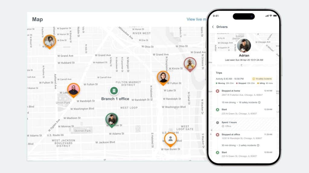 Fleet and technician tracking