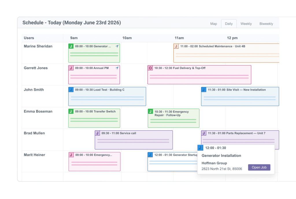 Interactive digital calendar