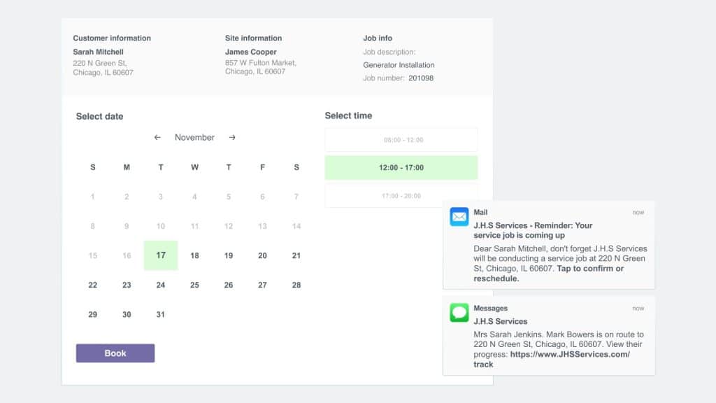 Automated service reminders